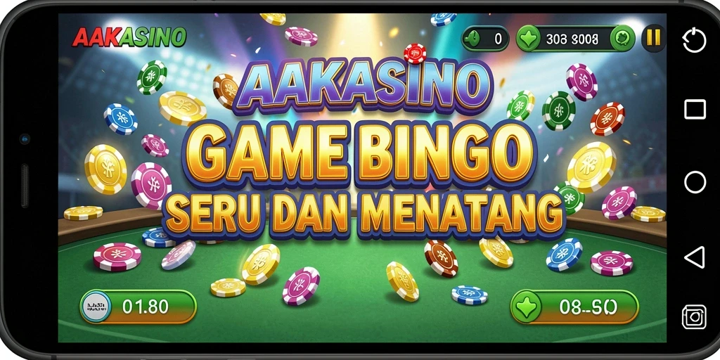 Tampilan gameplay seru AAKASINO dengan aksi Bingo yang mendebarkan.