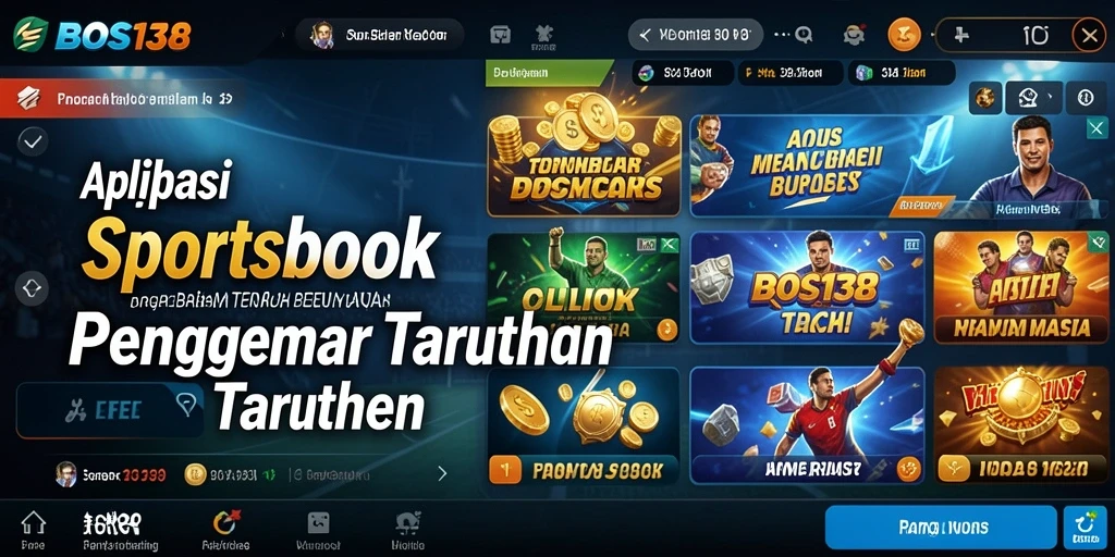 Tampilan gameplay menarik dari aplikasi Sportsbook BOS138.
