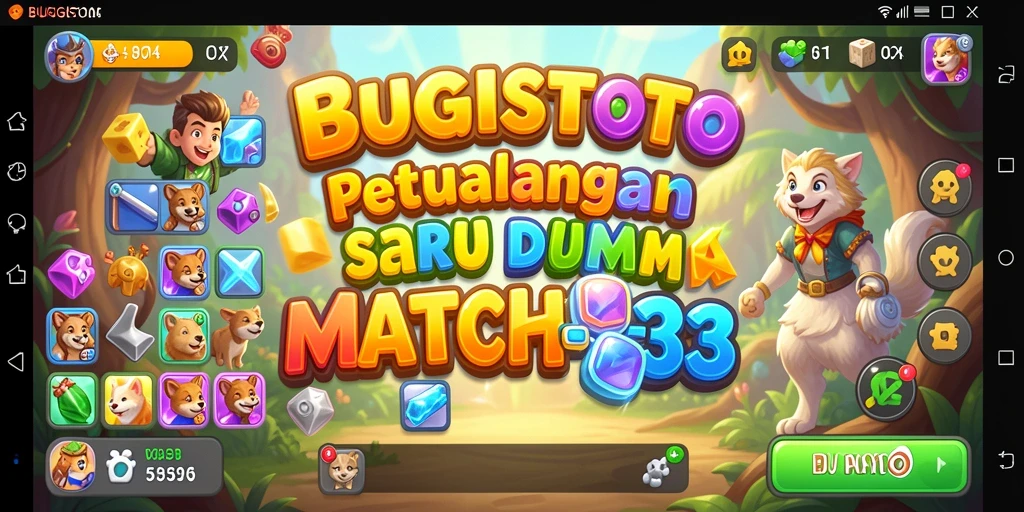 Tampilan gameplay seru dan penuh warna dalam BUGISTOTO.