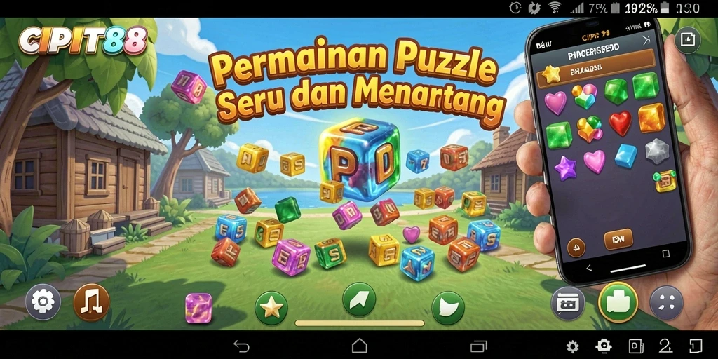 Tampilan gameplay seru dari CIPIT88 yang penuh dengan tantangan puzzle.