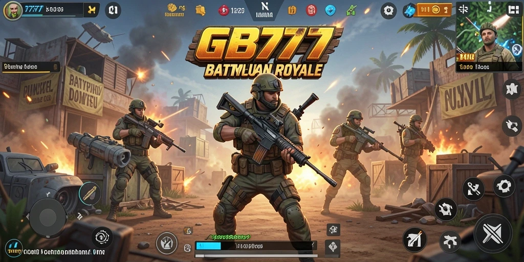 Gameplay seru dan menegangkan di GB777 Battle Royale.