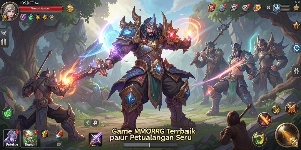 Tampilan gameplay seru dari IOSBET di dunia fantasi.