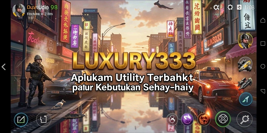 Tampilan antarmuka LUXURY333 yang menarik dan mudah digunakan.