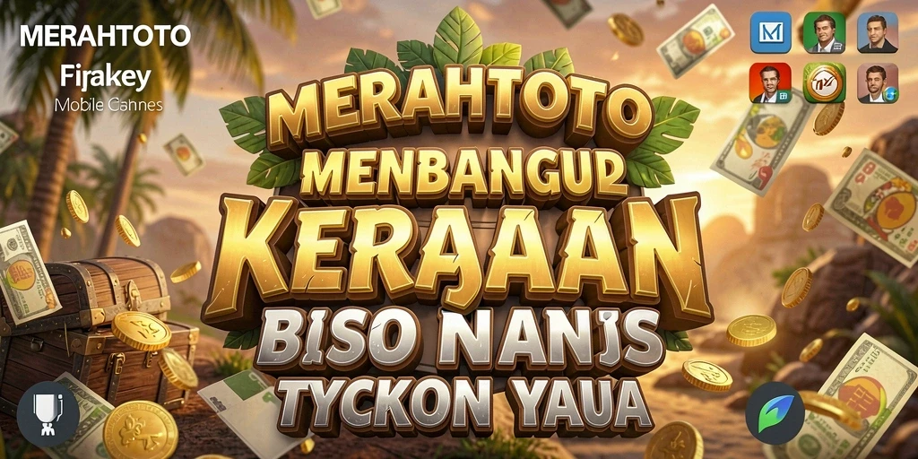 Tampilan gameplay MERAHTOTO dengan berbagai bisnis yang sedang berkembang.