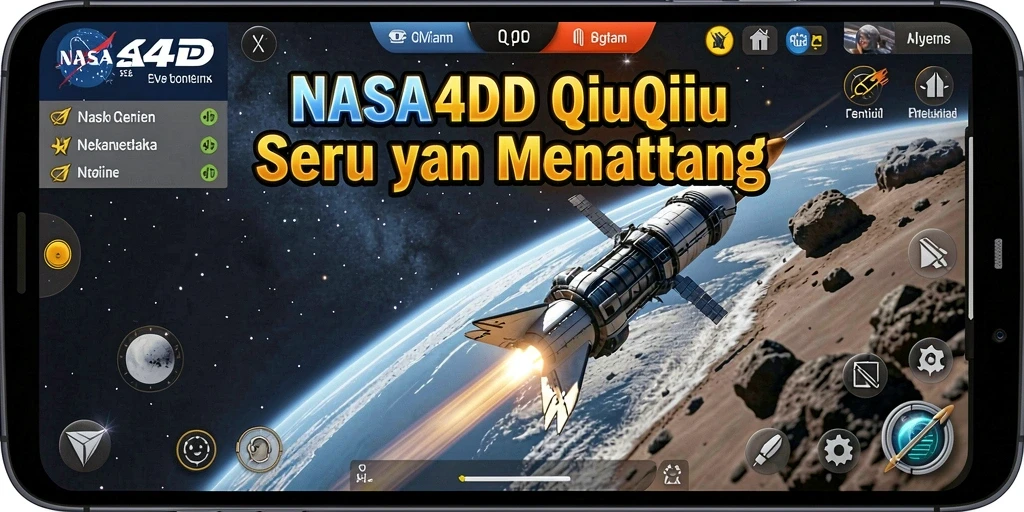 Gameplay seru QiuQiu di NASA4D.