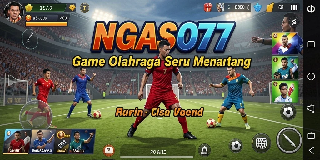 Tampilan gameplay NGASO77 dengan aksi olahraga yang seru.