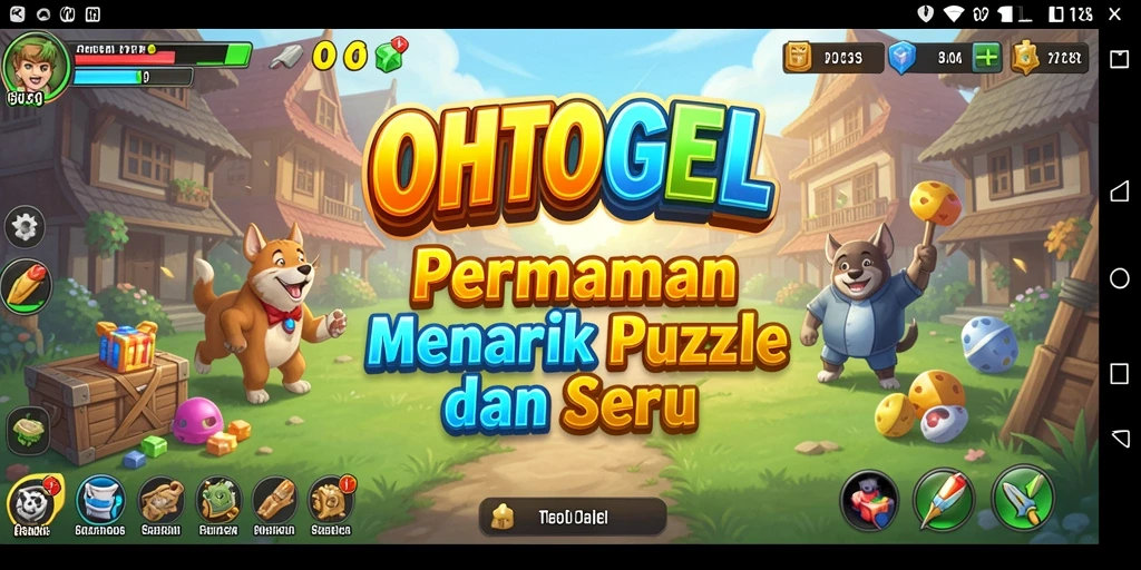 Screenshot utama OHTOGEL menampilkan gameplay Puzzle yang menarik dan menantang.