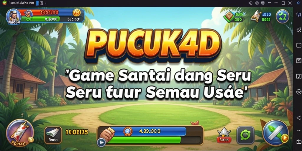 Tampilan gameplay PUCUK4D yang menarik dan berwarna-warni.